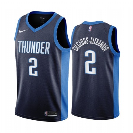Maglia NBA Oklahoma City Thunder Shai Gilgeous-Alexander 2 2020-21 Earned Edition Swingman - Uomo